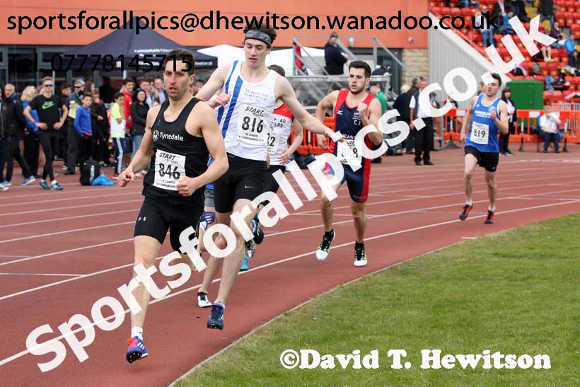 Senior mens 800 metres hurdles, North Eastern Track and Field Champs, Gateshead Stadium. Photo: David T. Hewitson/Sports for All Pics